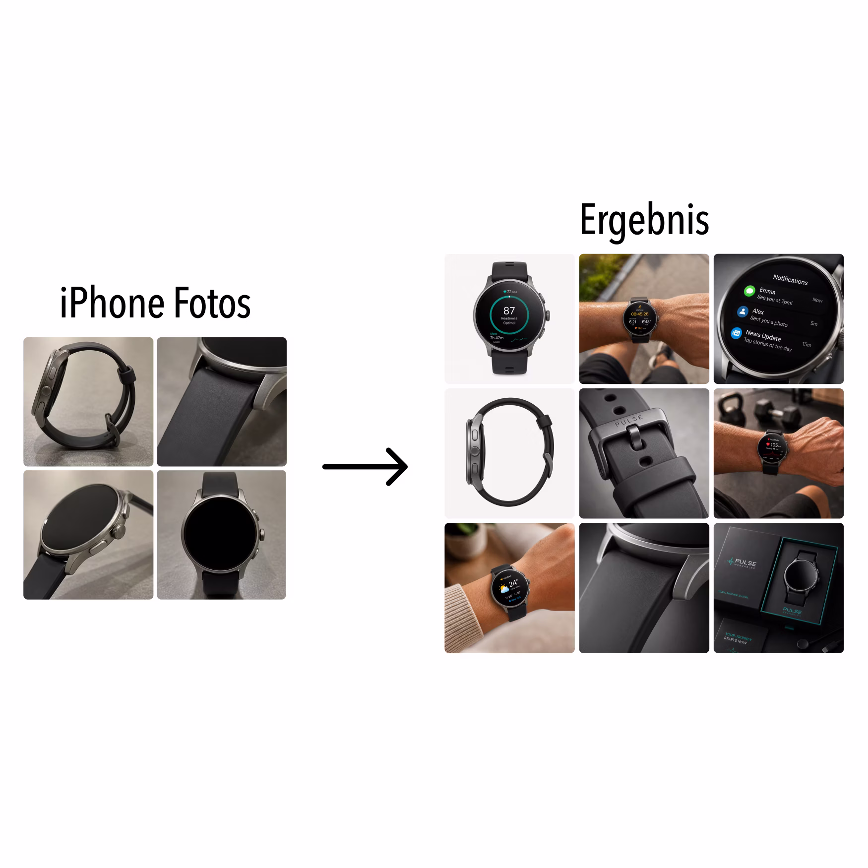 Wie ich aus iPhone-Fotos eine komplette AI-Galerie für eine Produktseite generiere